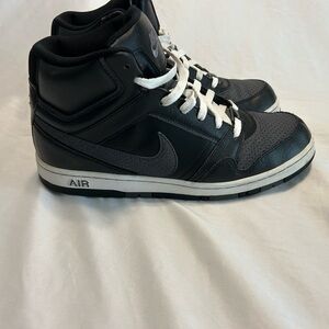 Nike Air Prestige III High Top Black/Dark Grey-White  Sneakers Mens Size 11.5